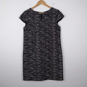 Tahari Pattern Black and White Dress